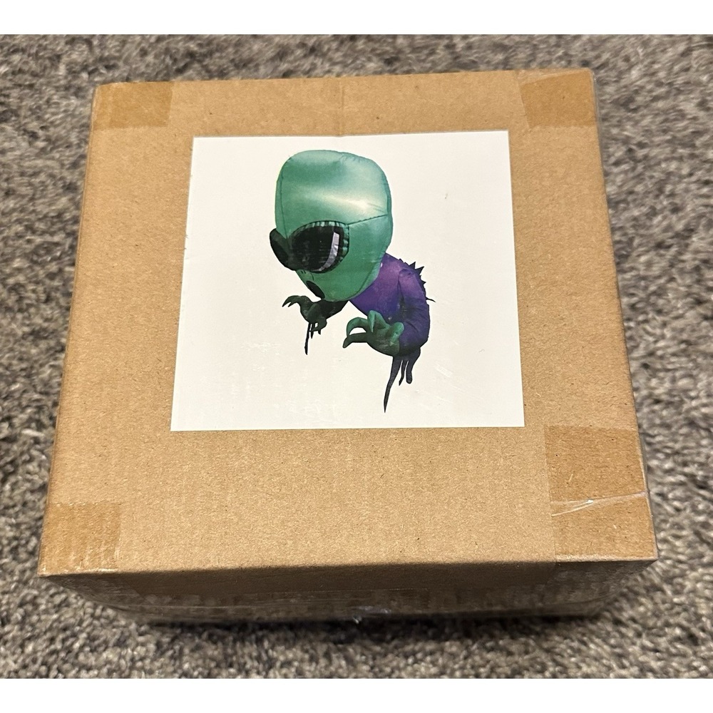NIP - TURNMEON 4 Ft Halloween Inflatables Outdoor Decorations Alien Broke Out